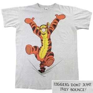Tigger Vintage T-Shirt Disney Store Made USA Oversized "One Size" (2XL Long)